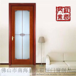 供应优质烤漆实木复合门 解析毅恒门窗YH-B1507平开玻璃门